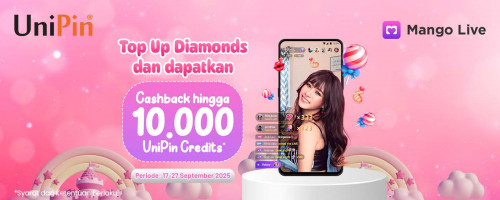 Top Up Diamonds Mango Live dan Dapatkan Cashback hingga 10.000 UniPin Credits!